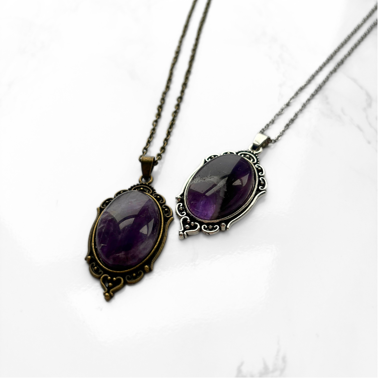 Amethyst Pendant Necklace