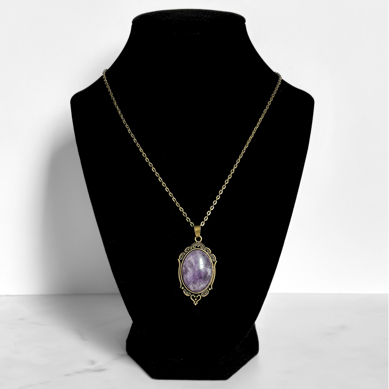 Amethyst Pendant Necklace
