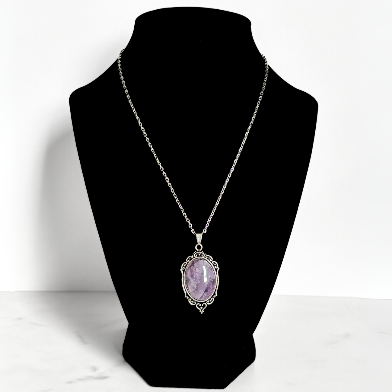 Amethyst Pendant Necklace