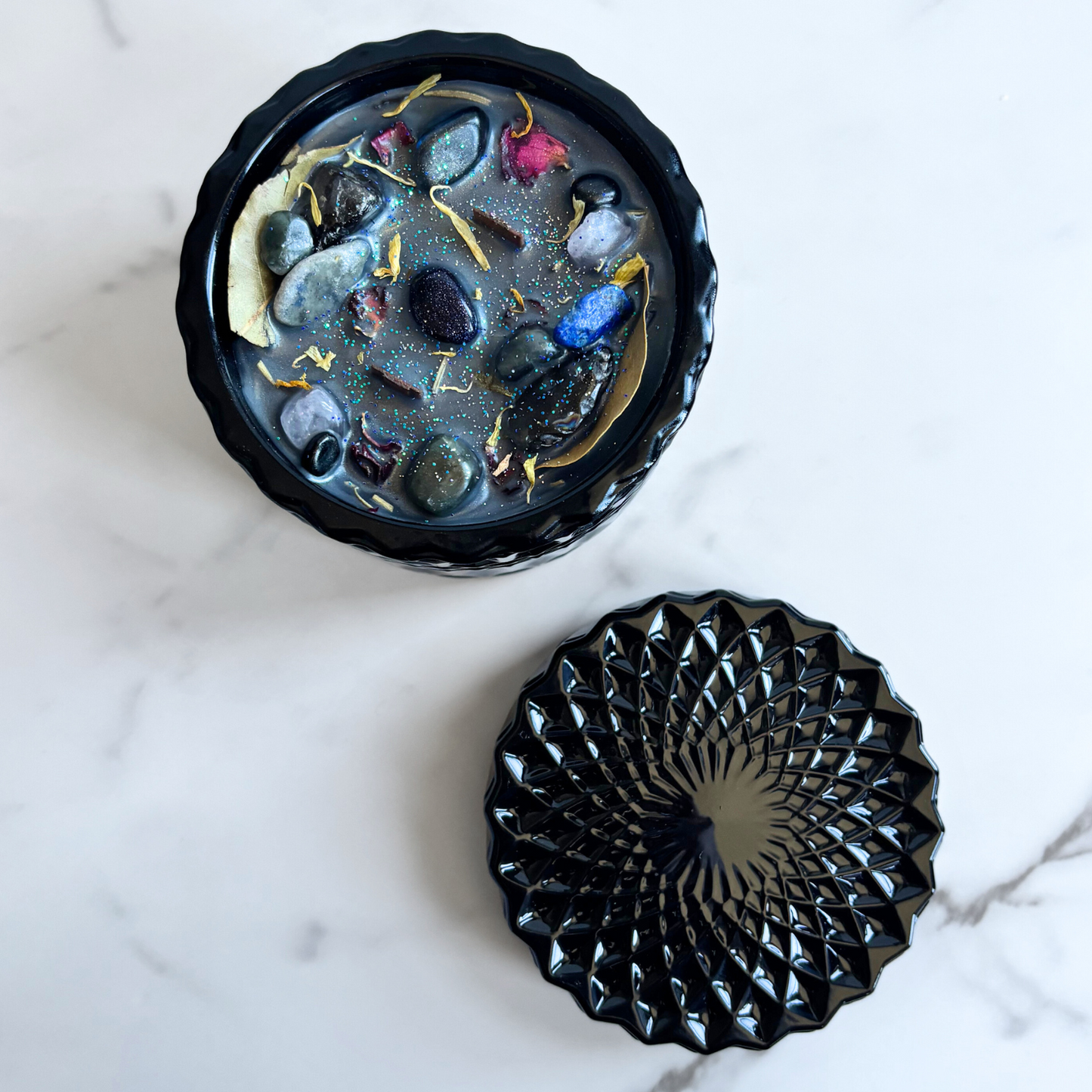 Dark Side of the Moon: New Moon Lunar Ritual Candle