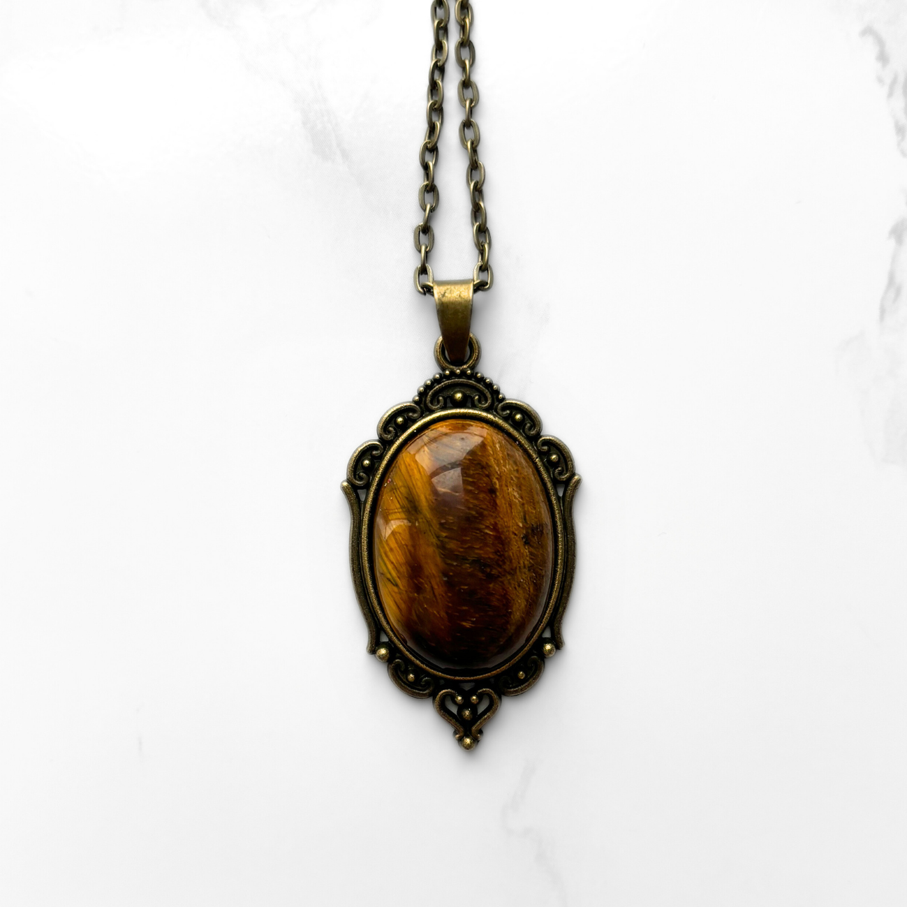 Tiger's Eye Pendant Necklace