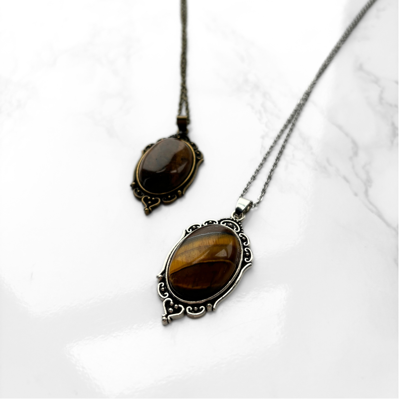 Tiger's Eye Pendant Necklace
