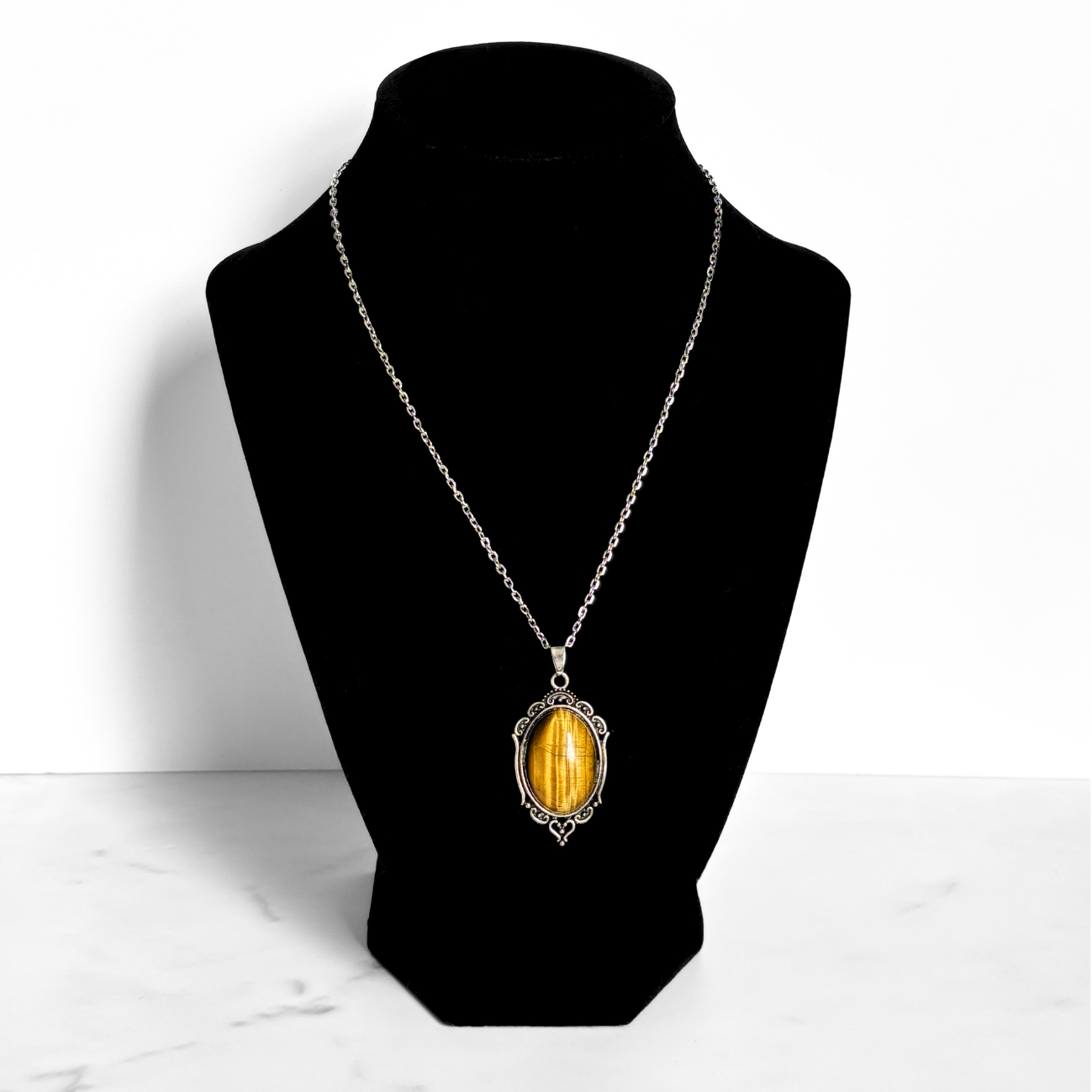 Tiger's Eye Pendant Necklace