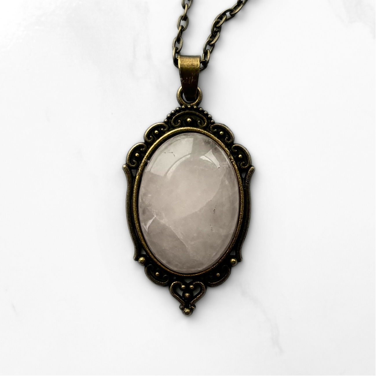 Rose Quartz Pendant Necklace