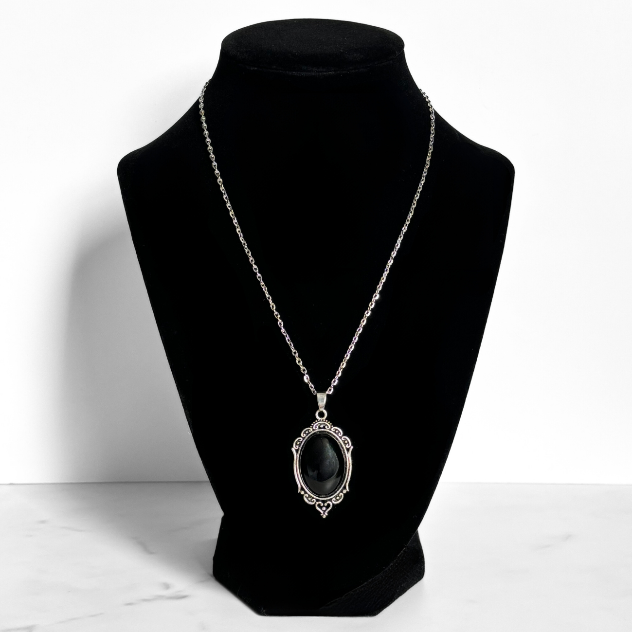 Onyx Pendant Necklace