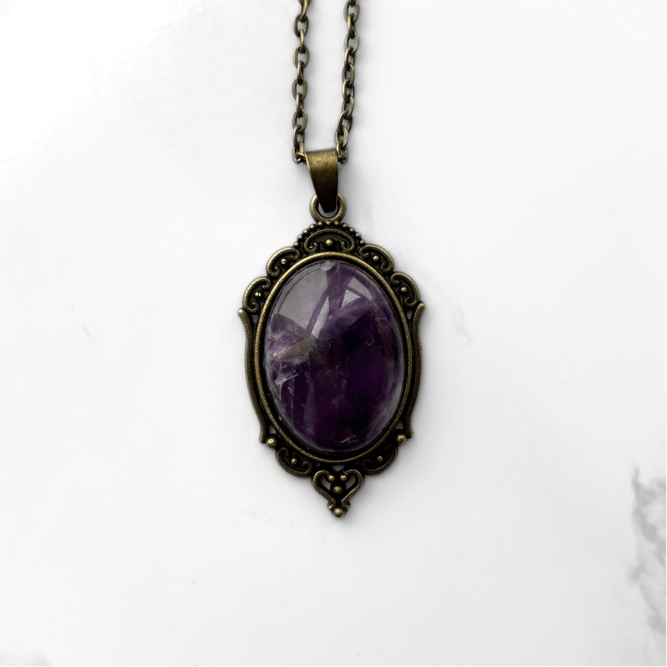 Amethyst Pendant Necklace
