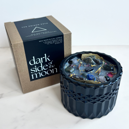 Dark Side of the Moon: New Moon Lunar Ritual Candle