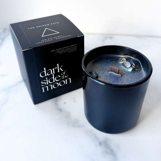 Dark Side of the Moon: New Moon Lunar Ritual Candle