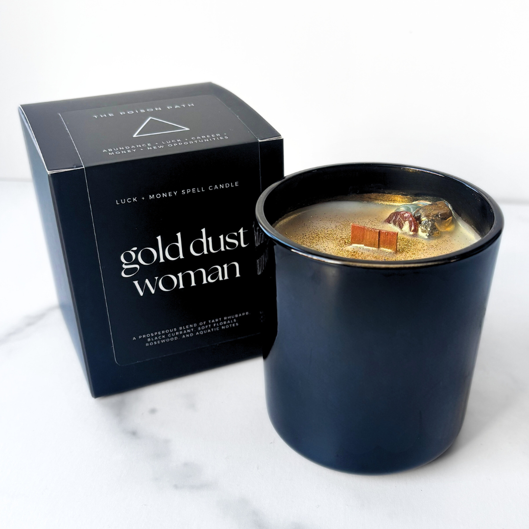 Gold Dust Woman: Luck + Money Spell Candle